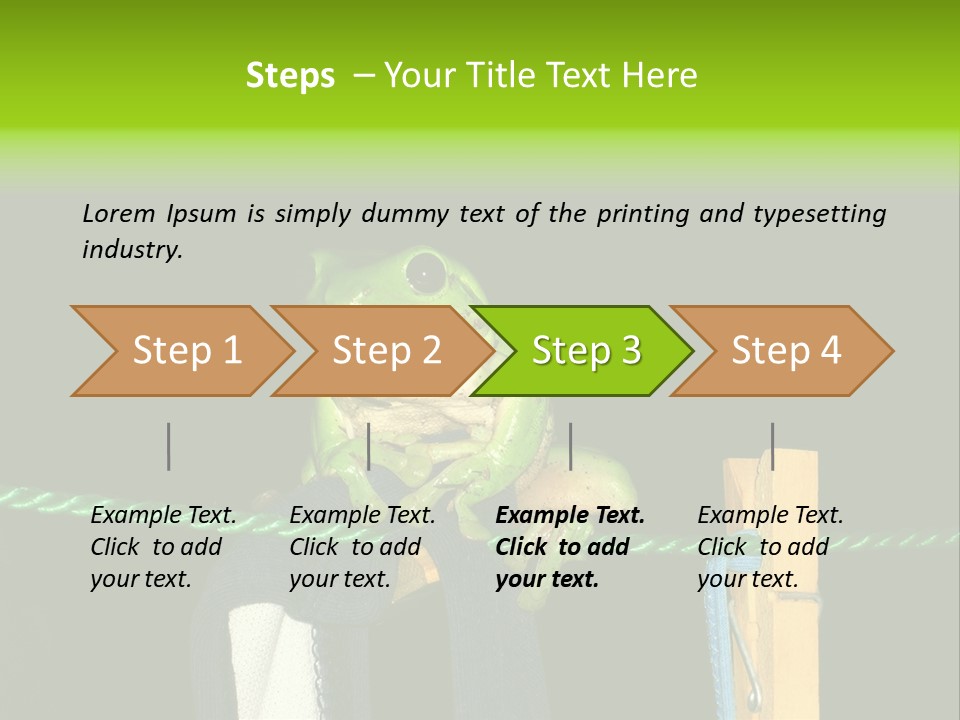 Sock Green Cloth PowerPoint Template