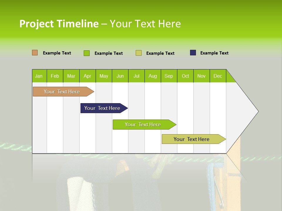 Sock Green Cloth PowerPoint Template