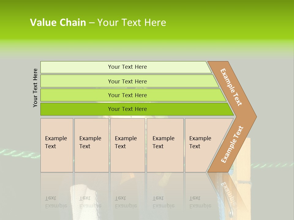 Sock Green Cloth PowerPoint Template