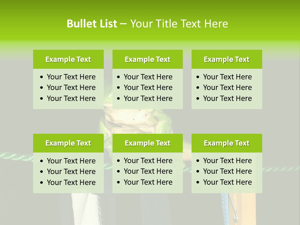 Sock Green Cloth PowerPoint Template