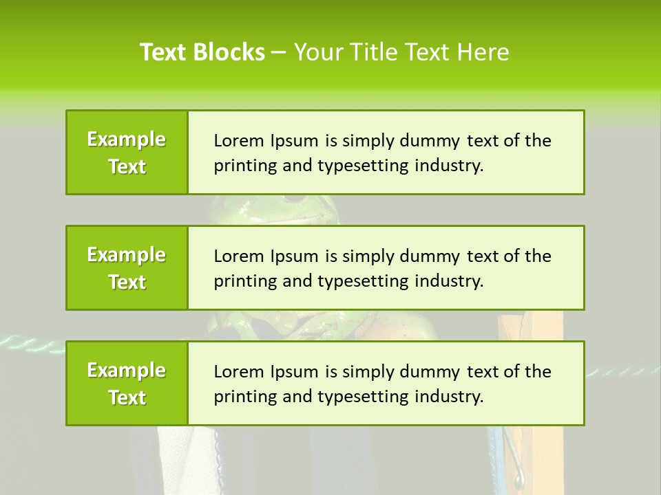 Sock Green Cloth PowerPoint Template