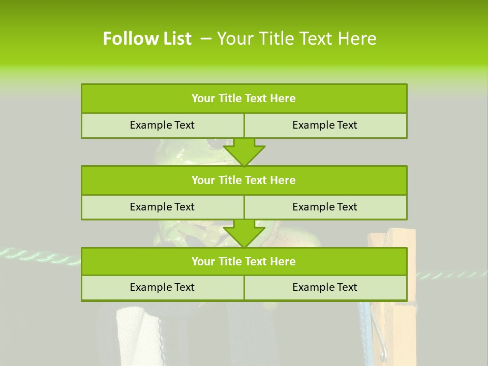 Sock Green Cloth PowerPoint Template