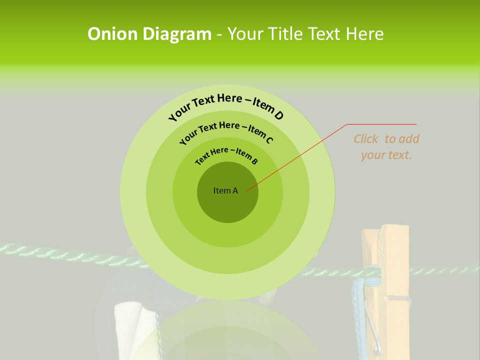 Sock Green Cloth PowerPoint Template