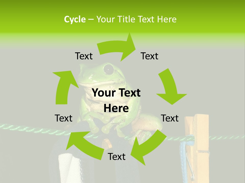 Sock Green Cloth PowerPoint Template