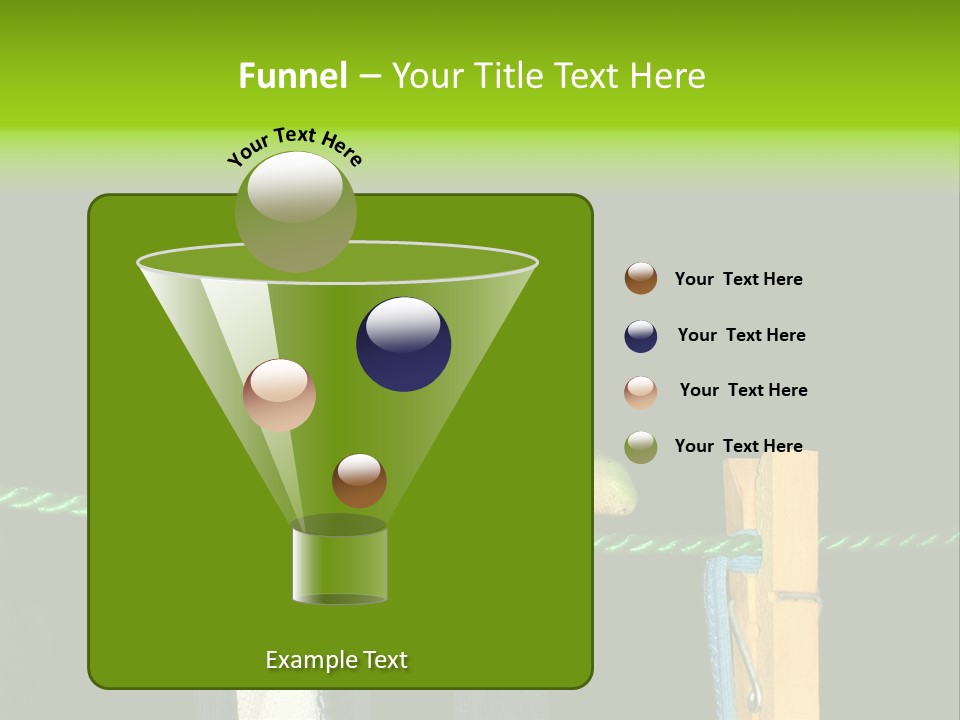 Sock Green Cloth PowerPoint Template