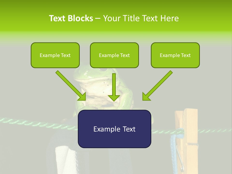Sock Green Cloth PowerPoint Template