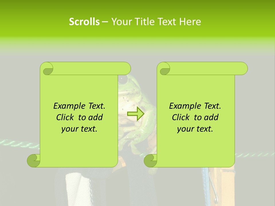 Sock Green Cloth PowerPoint Template