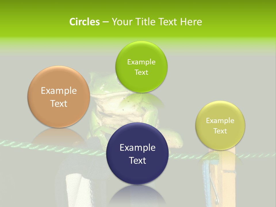 Sock Green Cloth PowerPoint Template