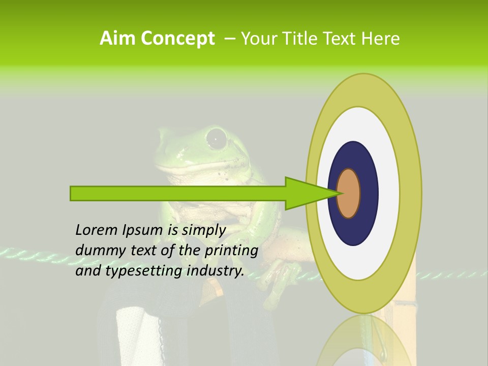 Sock Green Cloth PowerPoint Template