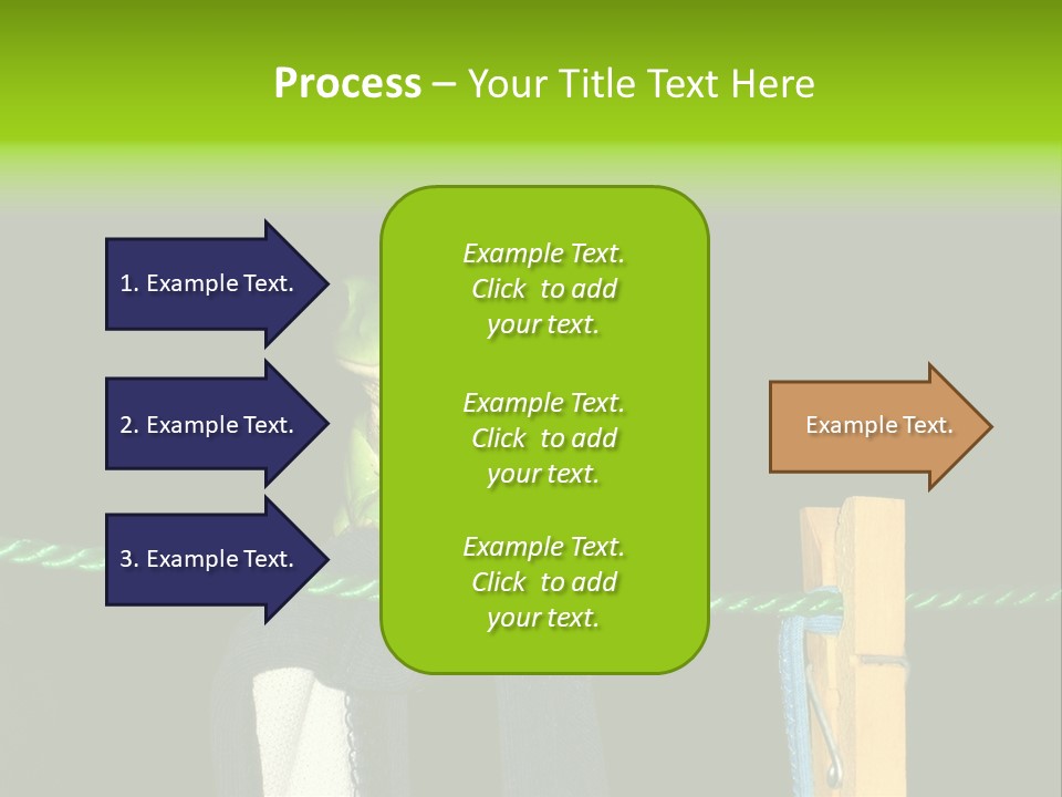 Sock Green Cloth PowerPoint Template