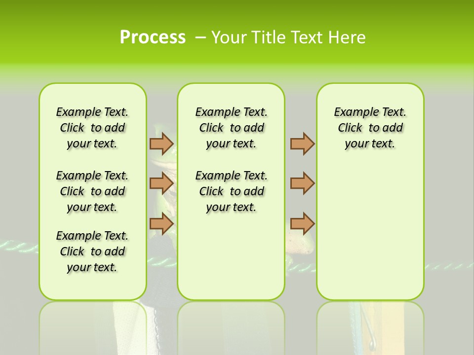 Sock Green Cloth PowerPoint Template