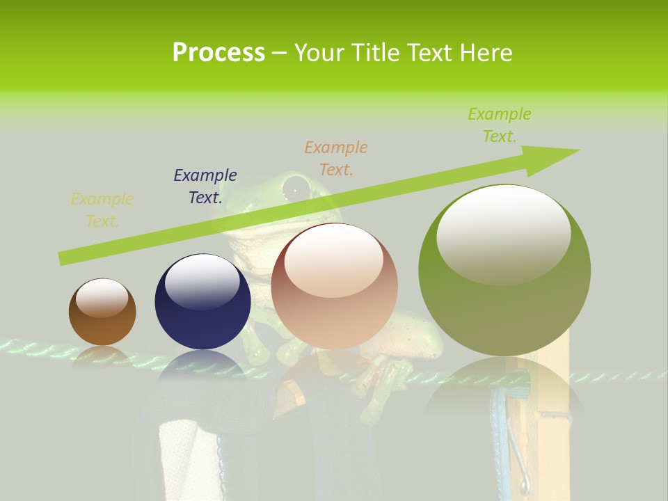 Sock Green Cloth PowerPoint Template