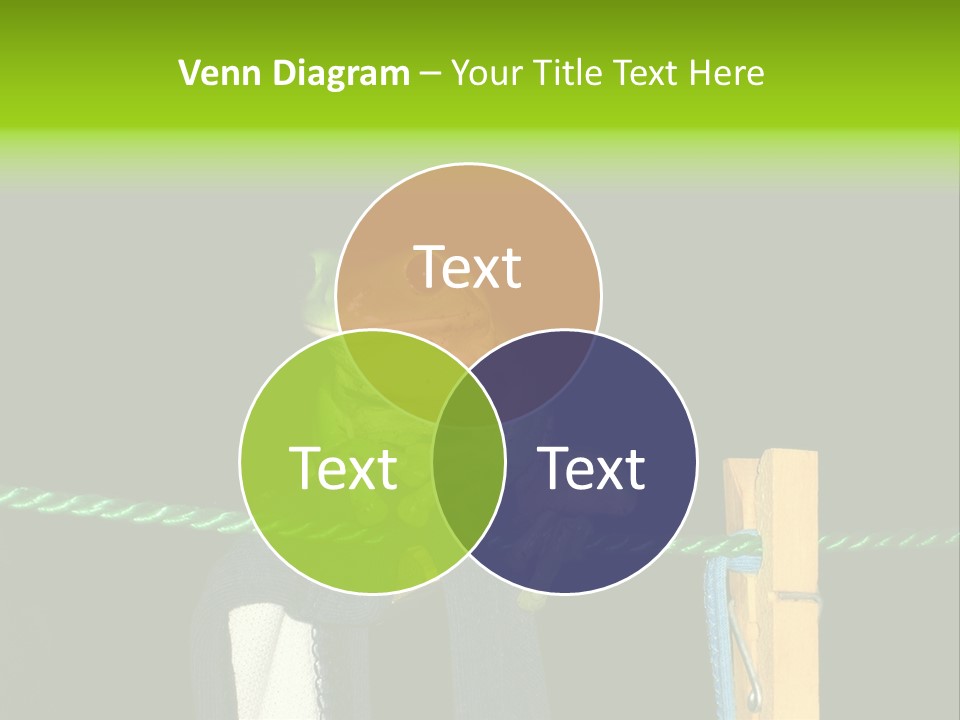 Sock Green Cloth PowerPoint Template