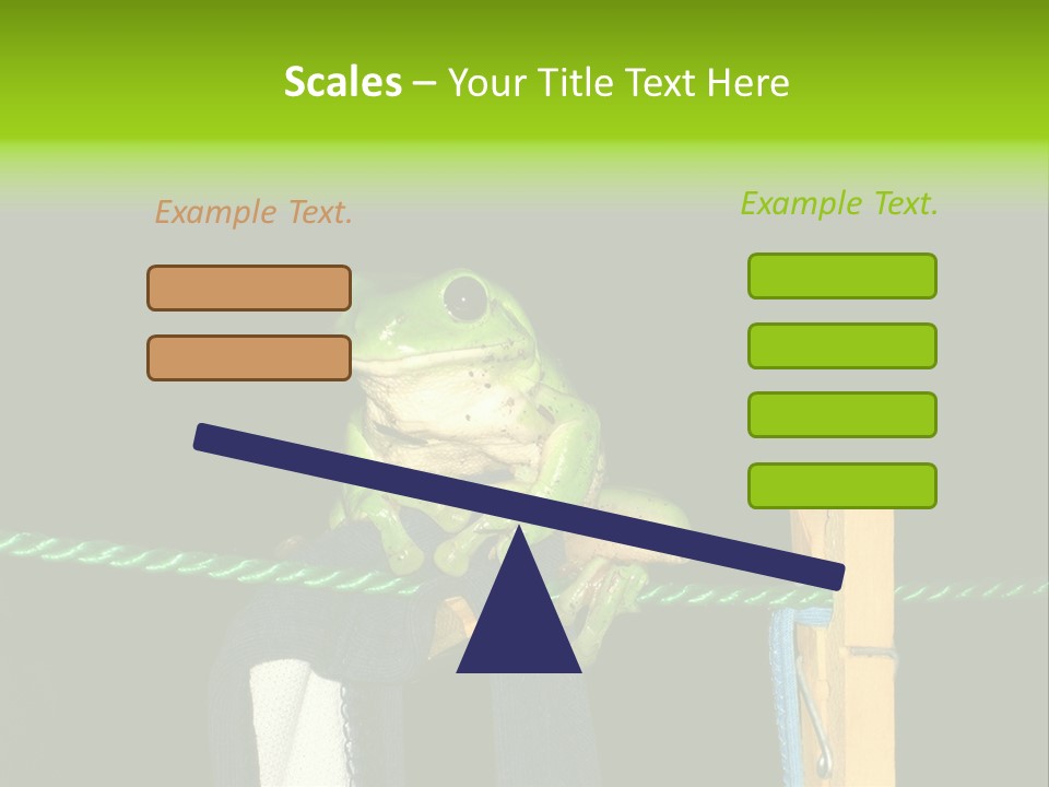 Sock Green Cloth PowerPoint Template