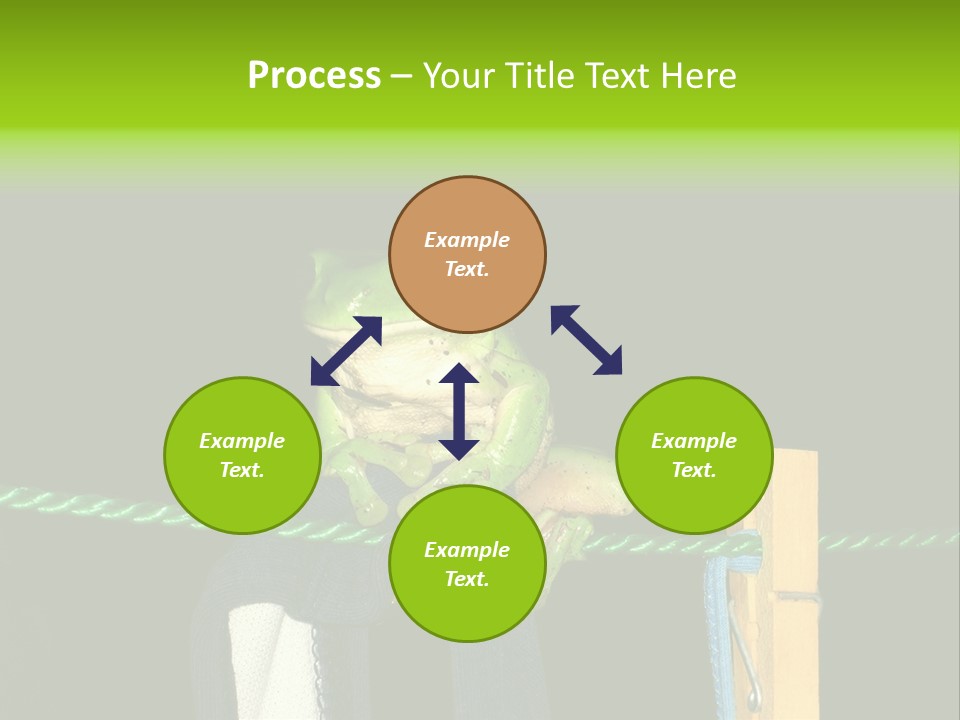 Sock Green Cloth PowerPoint Template