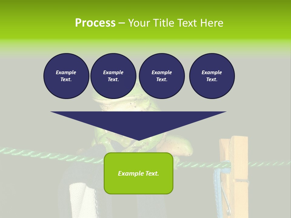 Sock Green Cloth PowerPoint Template