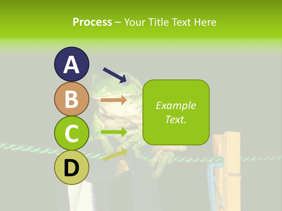 Sock Green Cloth PowerPoint Template