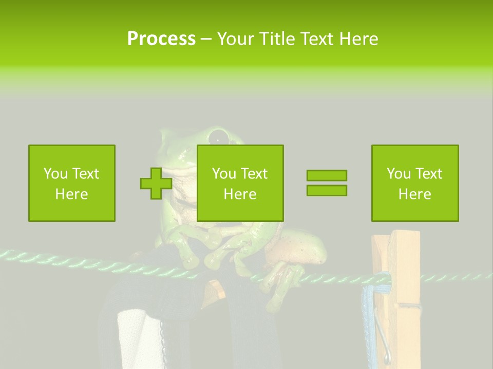 Sock Green Cloth PowerPoint Template