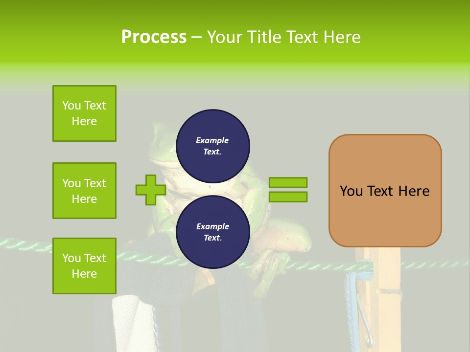 Sock Green Cloth PowerPoint Template
