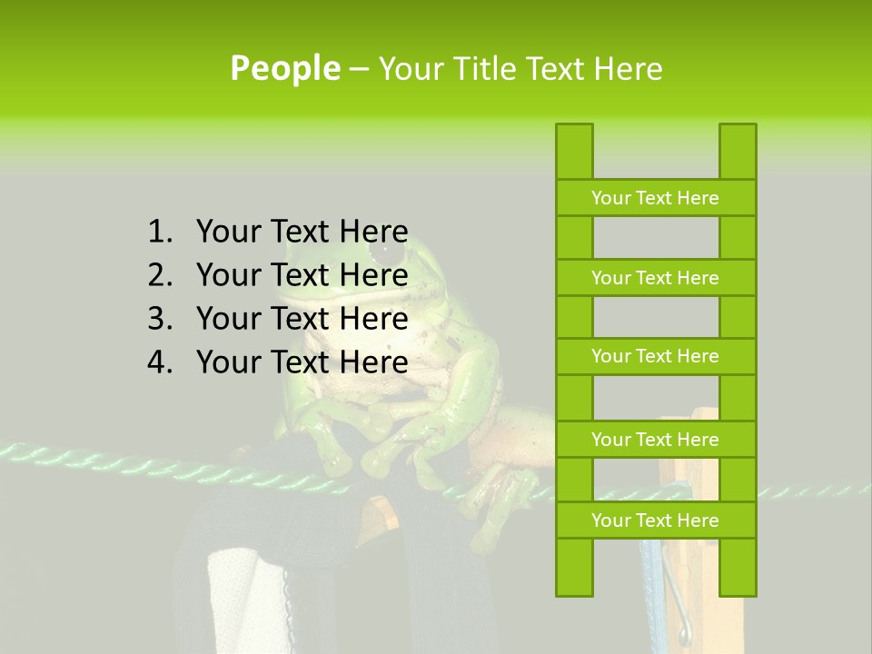 Sock Green Cloth PowerPoint Template