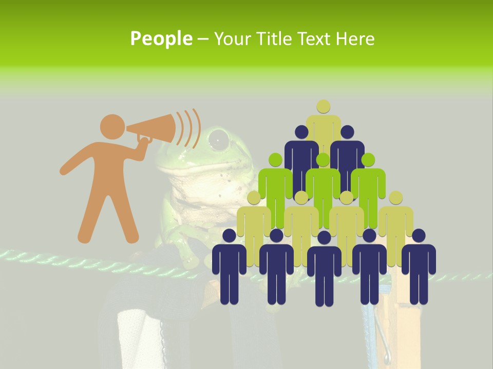 Sock Green Cloth PowerPoint Template