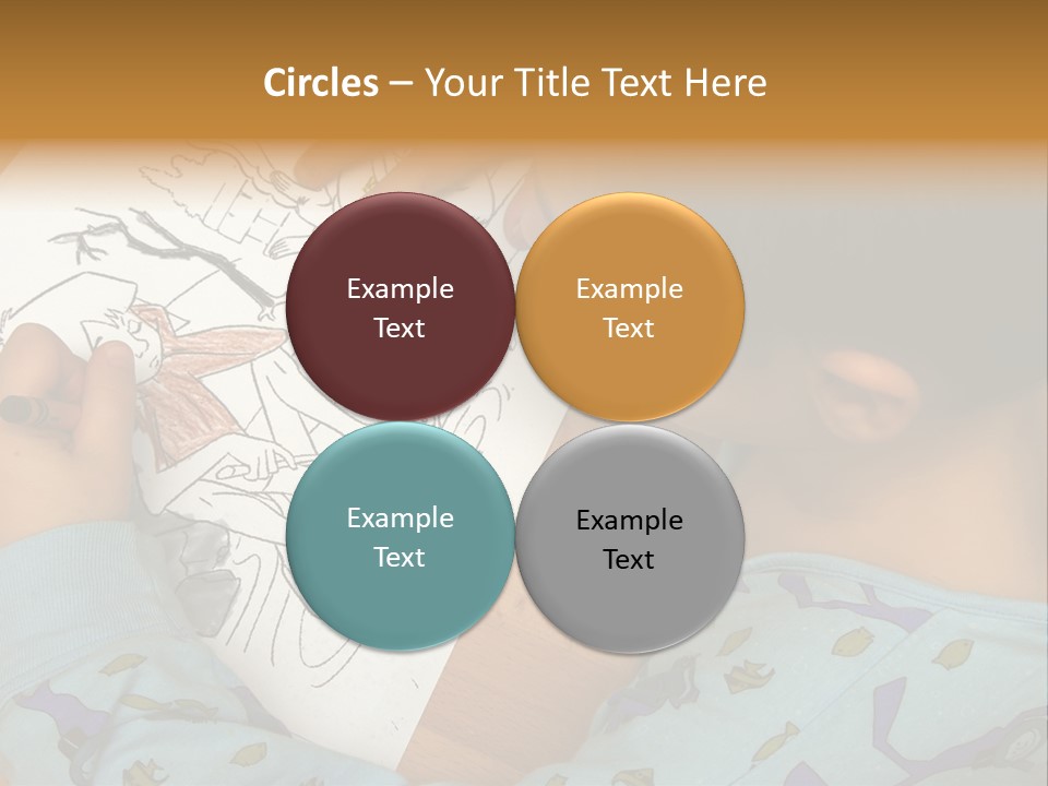 Marker Child Pastel PowerPoint Template