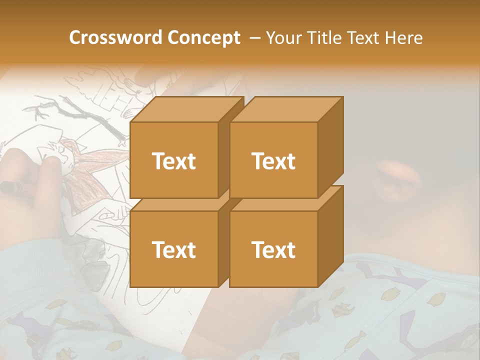 Marker Child Pastel PowerPoint Template