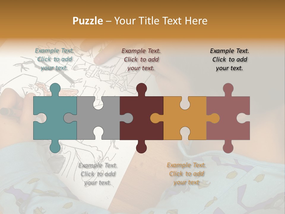 Marker Child Pastel PowerPoint Template