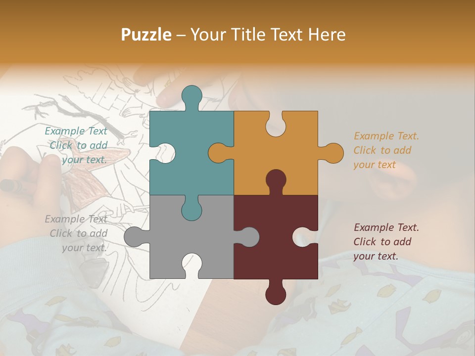 Marker Child Pastel PowerPoint Template