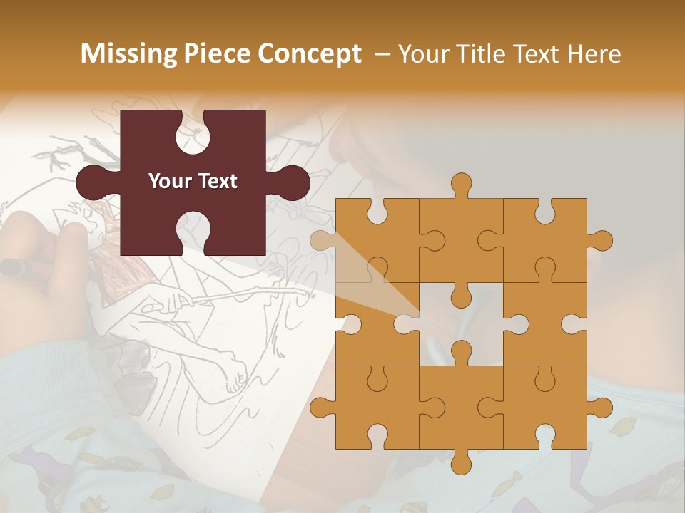 Marker Child Pastel PowerPoint Template