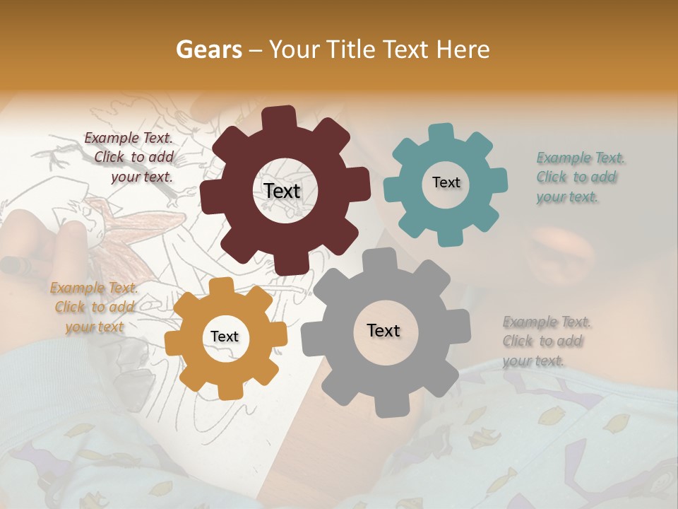 Marker Child Pastel PowerPoint Template