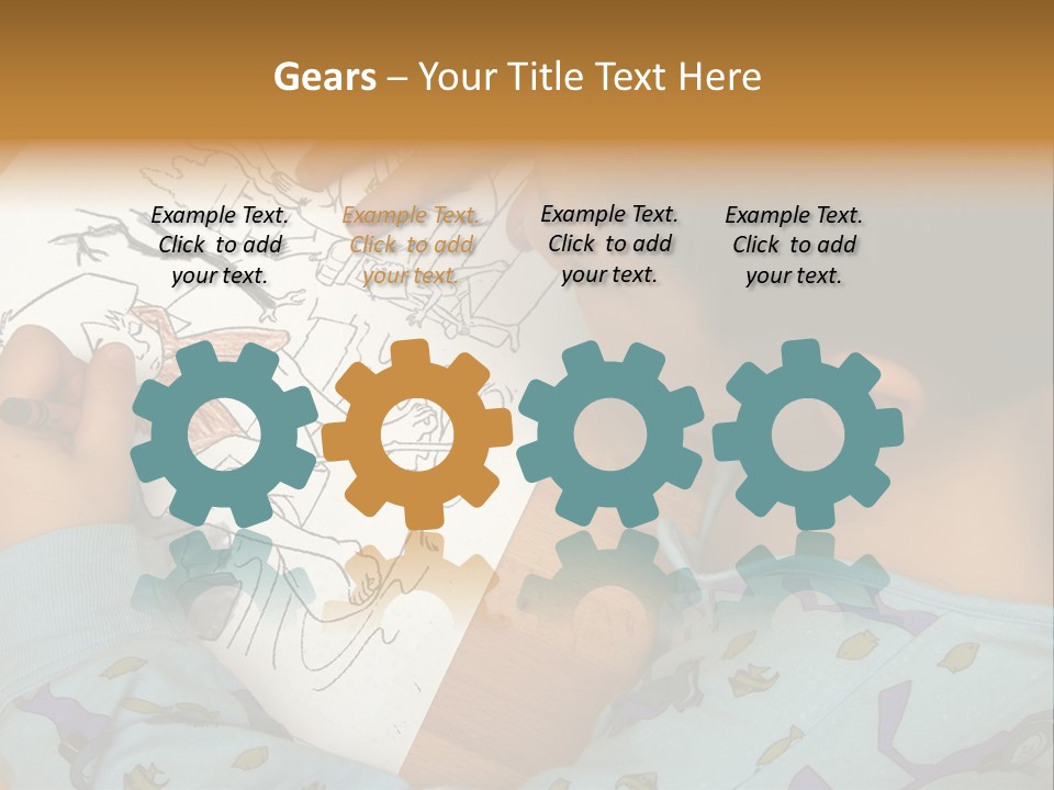 Marker Child Pastel PowerPoint Template