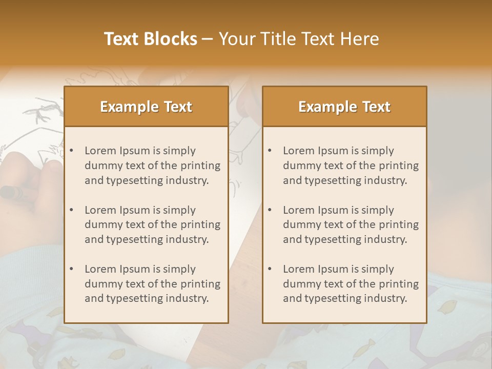 Marker Child Pastel PowerPoint Template