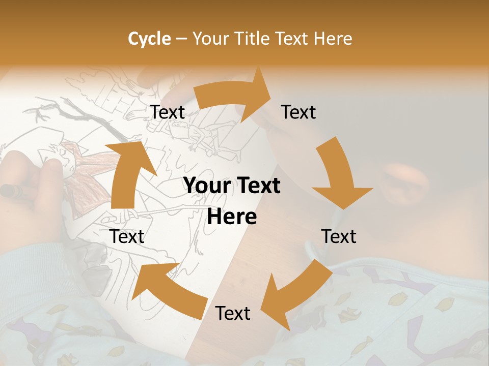 Marker Child Pastel PowerPoint Template