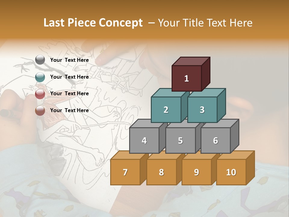 Marker Child Pastel PowerPoint Template