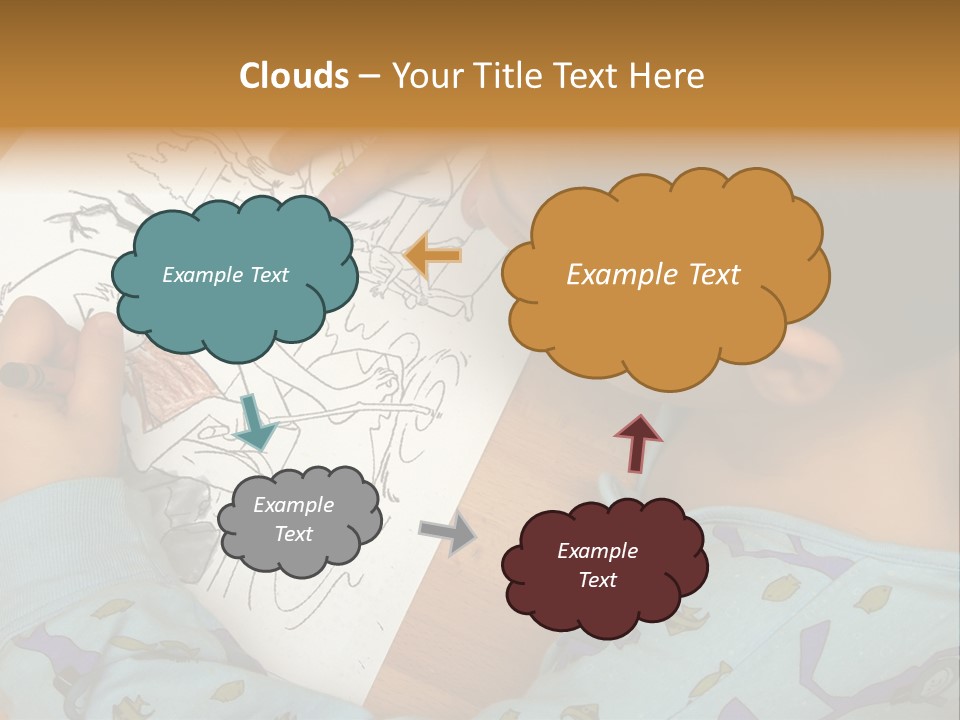 Marker Child Pastel PowerPoint Template