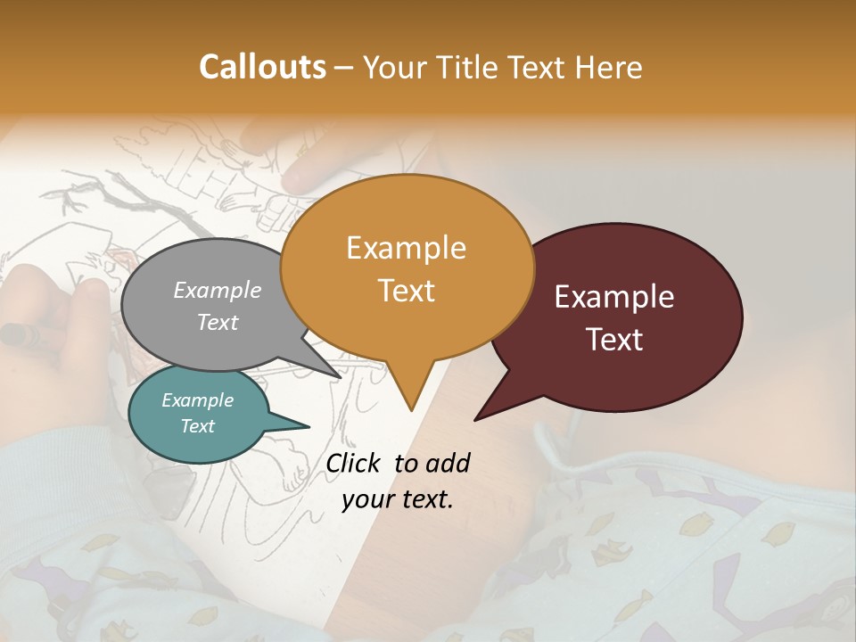 Marker Child Pastel PowerPoint Template