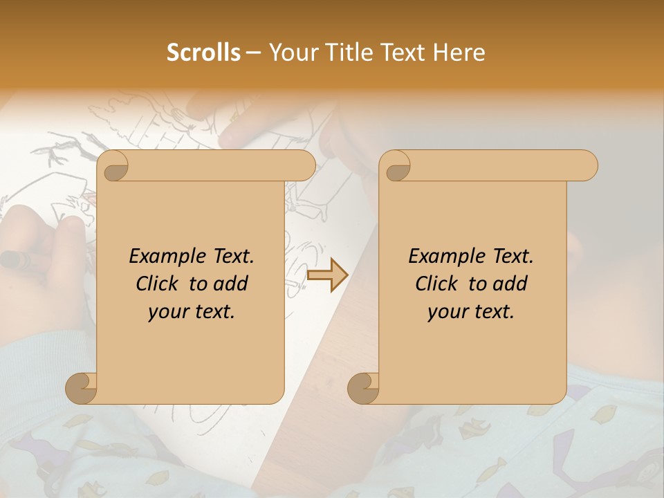 Marker Child Pastel PowerPoint Template
