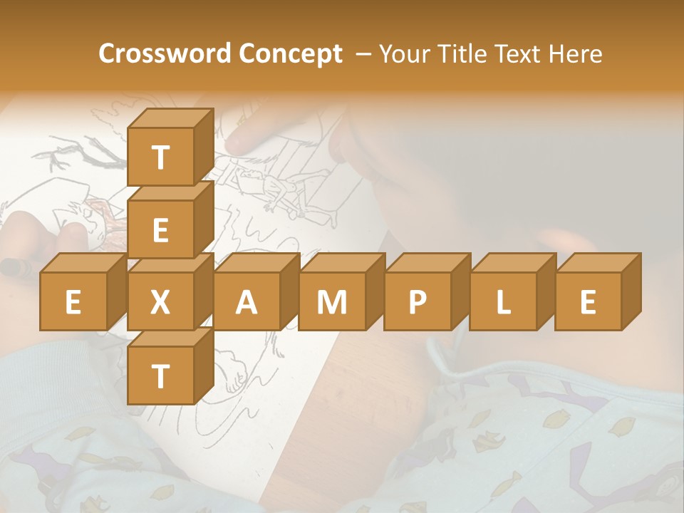 Marker Child Pastel PowerPoint Template