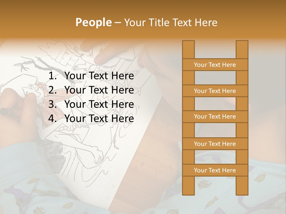 Marker Child Pastel PowerPoint Template