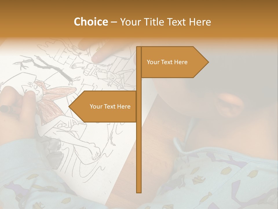 Marker Child Pastel PowerPoint Template