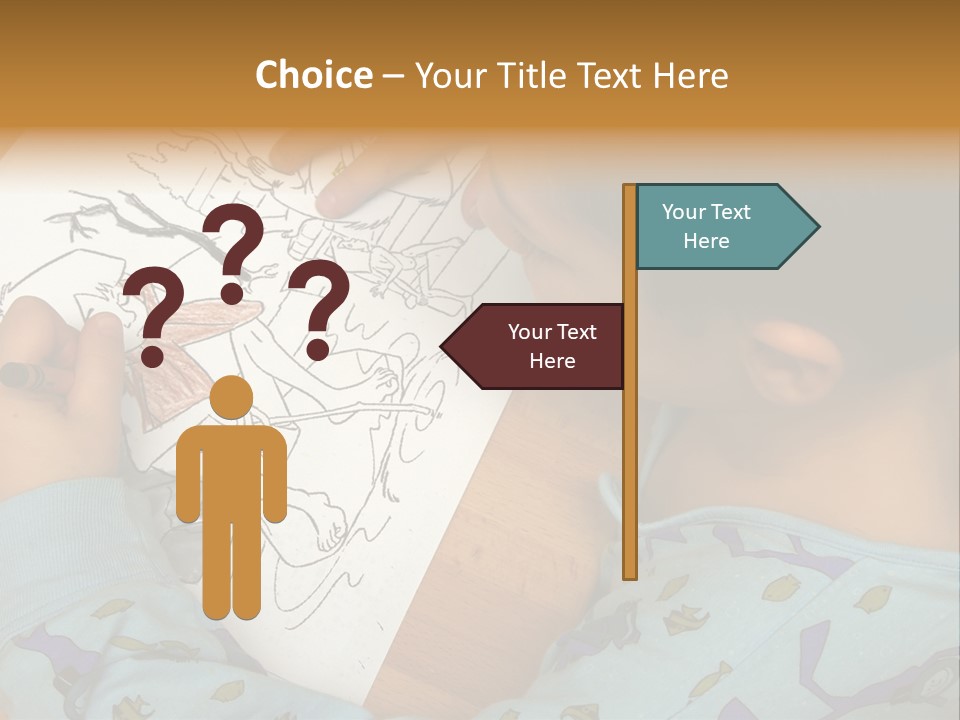 Marker Child Pastel PowerPoint Template