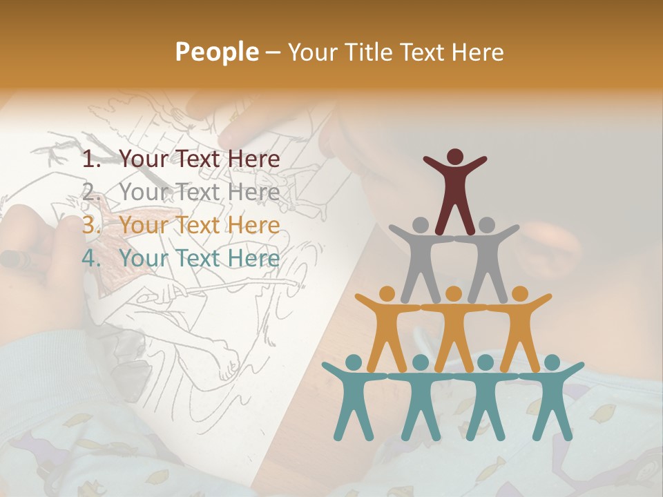 Marker Child Pastel PowerPoint Template