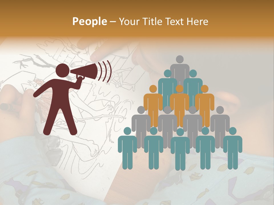 Marker Child Pastel PowerPoint Template