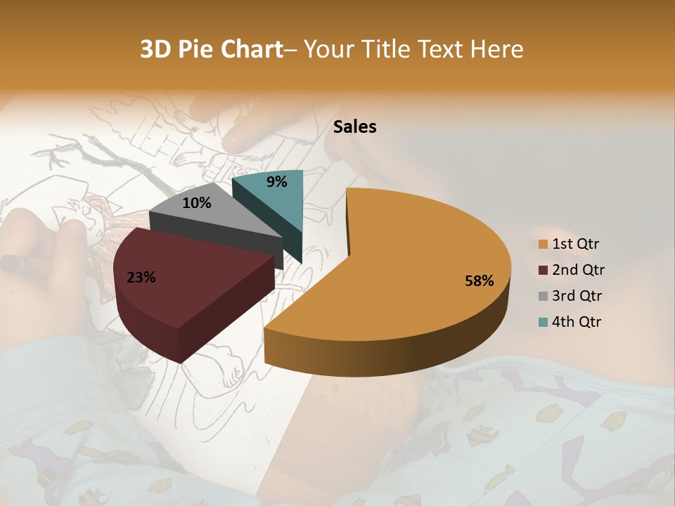 Marker Child Pastel PowerPoint Template