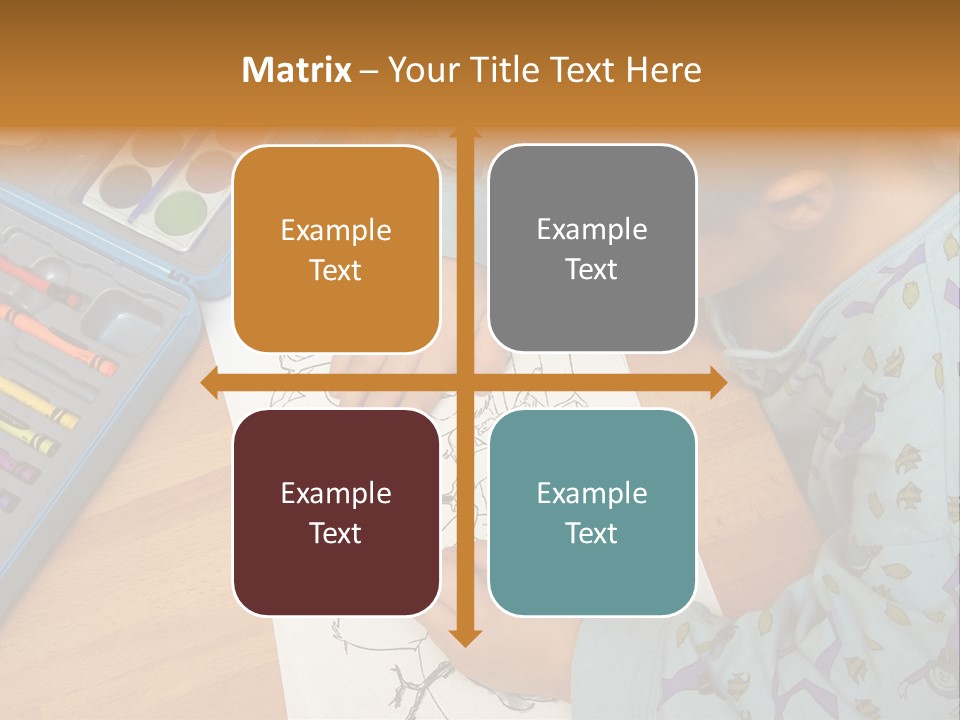 Colour Portrait Design PowerPoint Template