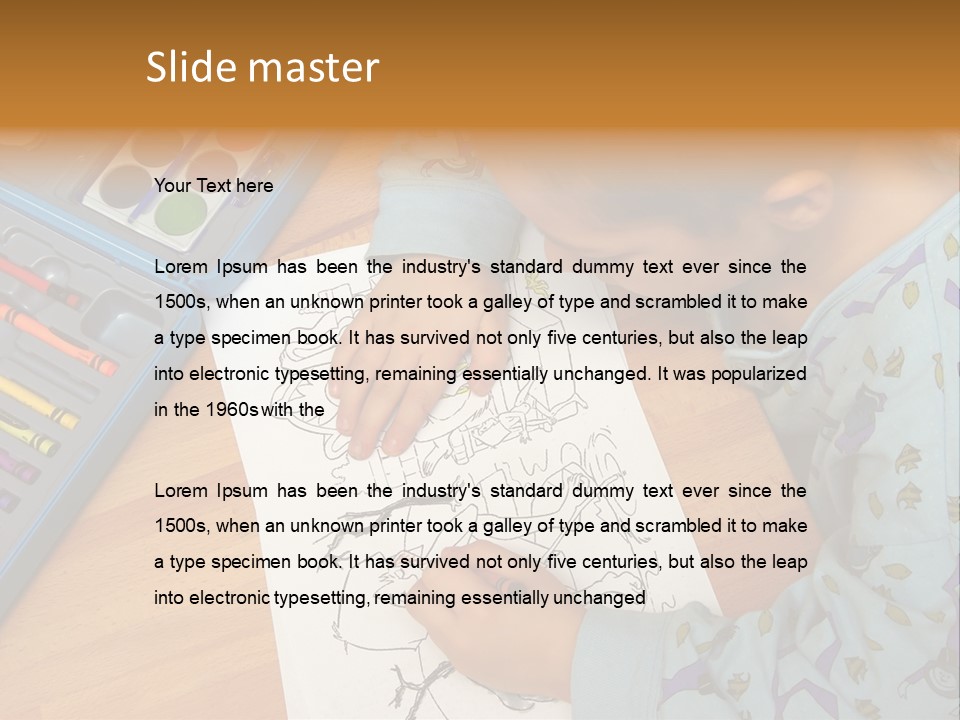 Colour Portrait Design PowerPoint Template