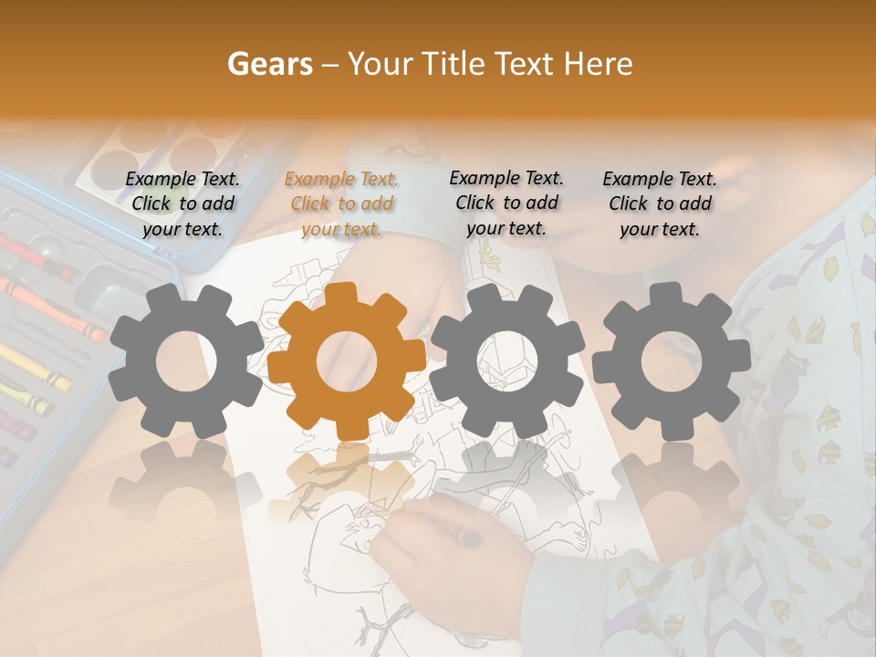 Colour Portrait Design PowerPoint Template