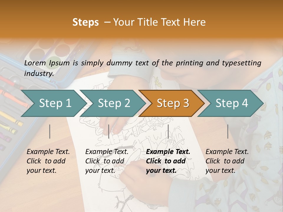 Colour Portrait Design PowerPoint Template