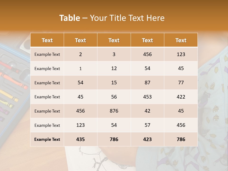 Colour Portrait Design PowerPoint Template